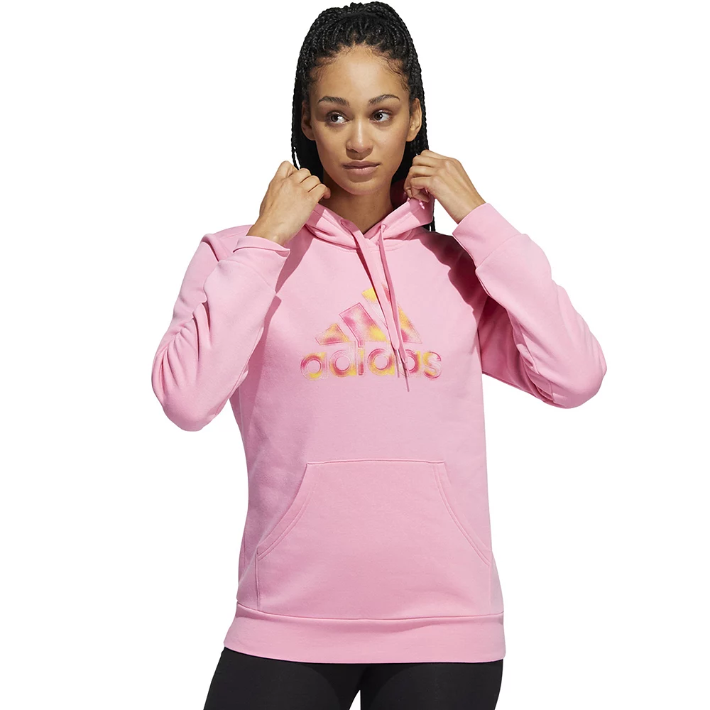 Women's adidas Badge Of Sport 2-Tone Graphic Hoodie 4 Women's adidas Badge Of Sport 2-Tone Graphic Hoodie - Image 4