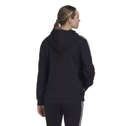 Women's adidas Essentials 3-Stripes Fleece Hoodie -Adidas Clothing Shop 5531577 ALT