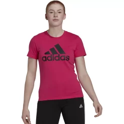 Women's adidas Loungewear Essentials Logo Tee -Adidas Clothing Shop 5538887 Team Real Magenta Blac