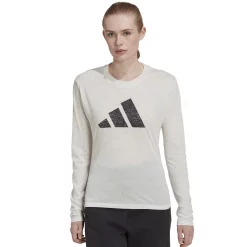 Women's adidas Winners Long Sleeve Tee -Adidas Clothing Shop 5538889 White Melange