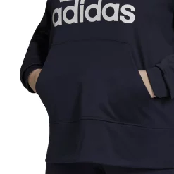 Plus Size adidas AEROREADY Big Logo Fleece Hoodie 9 Plus Size adidas AEROREADY Big Logo Fleece Hoodie -Adidas Clothing Shop 5542156 ALT3