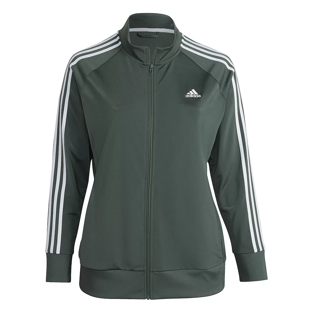 Plus Size adidas Essentials Warm-Up Slim Fit 3-Stripes Track Jacket 7 Plus Size adidas Essentials Warm-Up Slim Fit 3-Stripes Track Jacket - Image 7