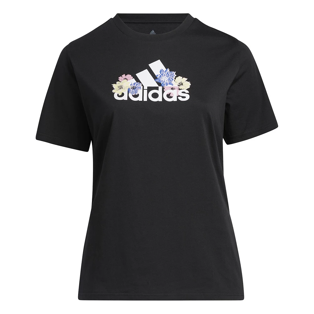 Plus Size adidas Floral Graphic Tee 6 Plus Size adidas Floral Graphic Tee - Image 6