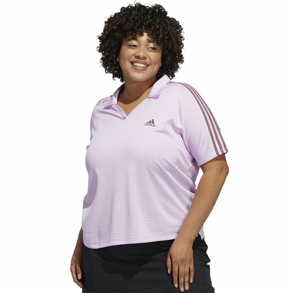Plus Size adidas Three Stripe Polo Shirt 1 Plus Size adidas Three Stripe Polo Shirt