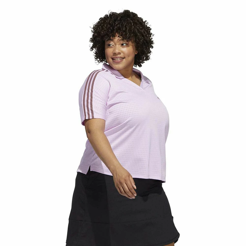 Plus Size adidas Three Stripe Polo Shirt 3 Plus Size adidas Three Stripe Polo Shirt - Image 3