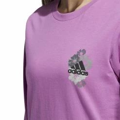 Women's adidas Floral Logo Long Sleeve T-Shirt 7 Women's adidas Floral Logo Long Sleeve T-Shirt -Adidas Clothing Shop 5575423 ALT2