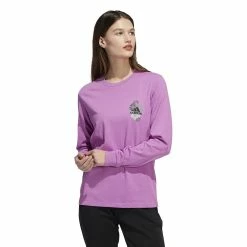 Women's adidas Floral Logo Long Sleeve T-Shirt