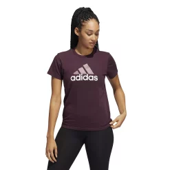 Women's adidas Classic 2-Tone Logo Graphic T-Shirt 11 Women's adidas Classic 2-Tone Logo Graphic T-Shirt -Adidas Clothing Shop 5575427 Shadow Maroon