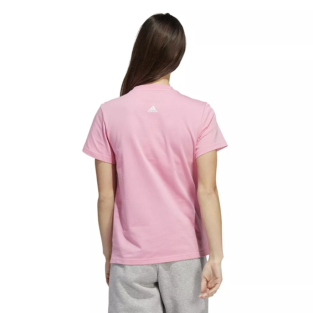 Women's adidas Floral Linear Graphic T-Shirt 4 Women's adidas Floral Linear Graphic T-Shirt - Image 4