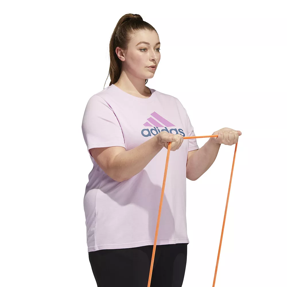 Plus Size adidas Badge of Sport Classic 2-Tone Graphic Tee 4 Plus Size adidas Badge of Sport Classic 2-Tone Graphic Tee - Image 4