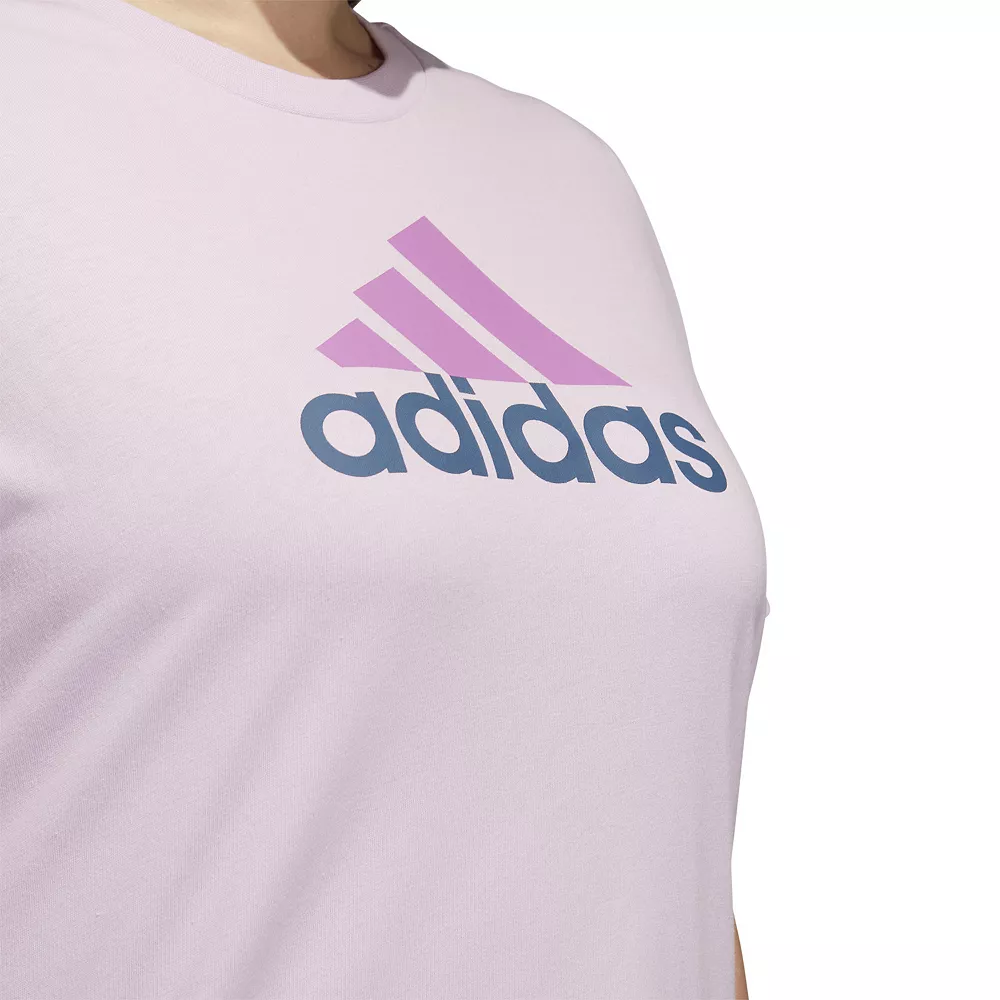 Plus Size adidas Badge of Sport Classic 2-Tone Graphic Tee 5 Plus Size adidas Badge of Sport Classic 2-Tone Graphic Tee - Image 5