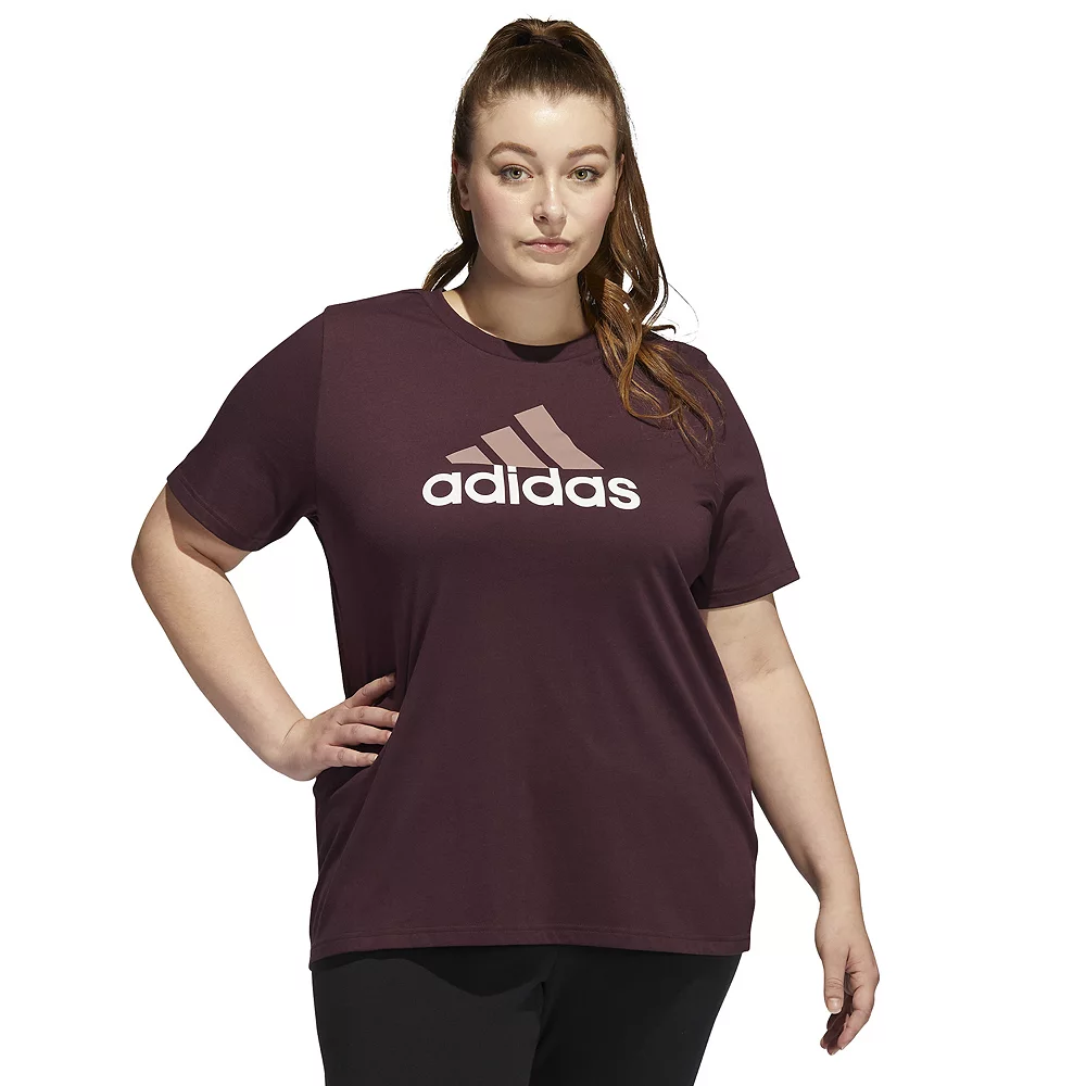 Plus Size adidas Badge of Sport Classic 2-Tone Graphic Tee 1 Plus Size adidas Badge of Sport Classic 2-Tone Graphic Tee