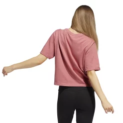 Women's adidas Holiday Fleece Graphic Crop Top -Adidas Clothing Shop 5577958 ALT