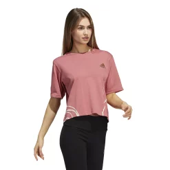 Women's adidas Holiday Fleece Graphic Crop Top -Adidas Clothing Shop 5577958 ALT2