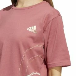 Women's adidas Holiday Fleece Graphic Crop Top -Adidas Clothing Shop 5577958 ALT3