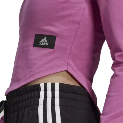 Women's adidas Holidayz Fleece Mockneck Top -Adidas Clothing Shop 5577959 ALT5