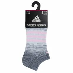 Women's adidas 6-pack Superlite No-Show Socks -Adidas Clothing Shop 5585329 ALT