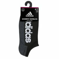 Women's adidas Superlite Linear 3 6-Pack No-Show Socks -Adidas Clothing Shop 5585330 ALT