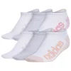 Women's adidas Superlite Linear 3 6-Pack No-Show Socks