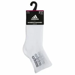 Women's adidas 3-Pack High Quarter Athletic Socks -Adidas Clothing Shop 5585331 ALT