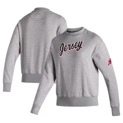 Adidas Clothing Shop 5 Women's adidas Heathered Gray New Jersey Devils 2021/22 Alternate Logo Reversible Pullover Sweatshirt