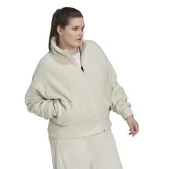 Plus Size adidas Holiday Fleece Jacket -Adidas Clothing Shop 5636867 ALT2