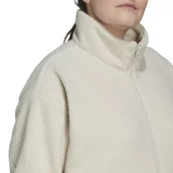 Plus Size adidas Holiday Fleece Jacket -Adidas Clothing Shop 5636867 ALT4