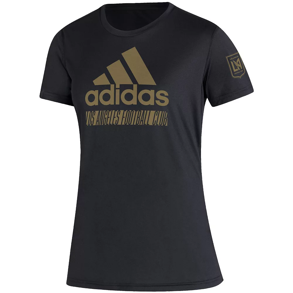 Women's adidas Black LAFC Creator Vintage T-Shirt 3 Women's adidas Black LAFC Creator Vintage T-Shirt - Image 3