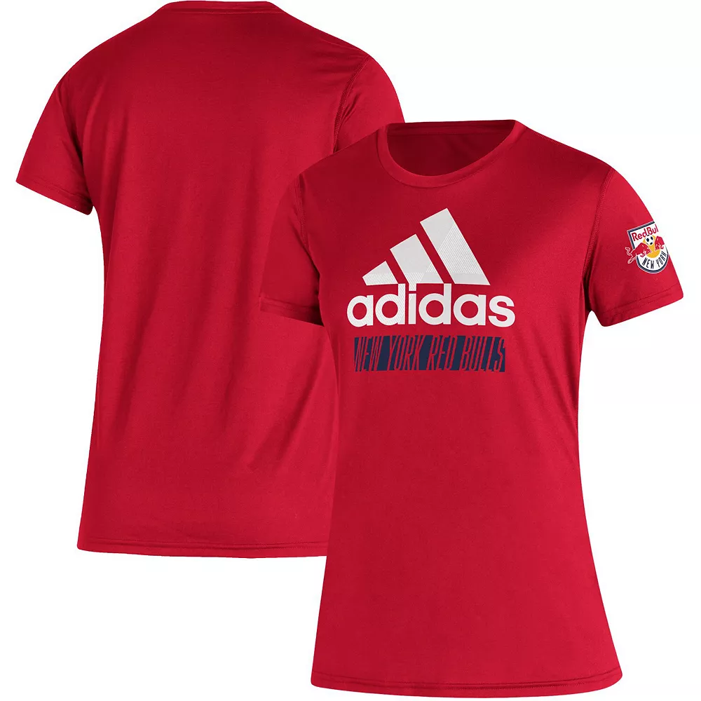 Women's adidas Red New York Red Bulls Creator Vintage T-Shirt 1 Women's adidas Red New York Red Bulls Creator Vintage T-Shirt