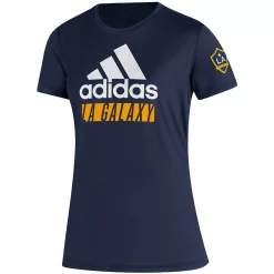 Women's adidas Navy LA Galaxy Creator Vintage AEROREADY T-Shirt -Adidas Clothing Shop 5683465 ALT2
