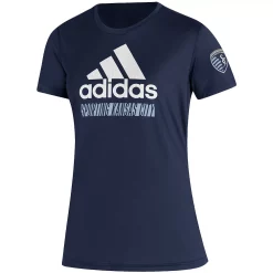 Women's adidas Navy Sporting Kansas City Creator Vintage T-Shirt -Adidas Clothing Shop 5683514 ALT2