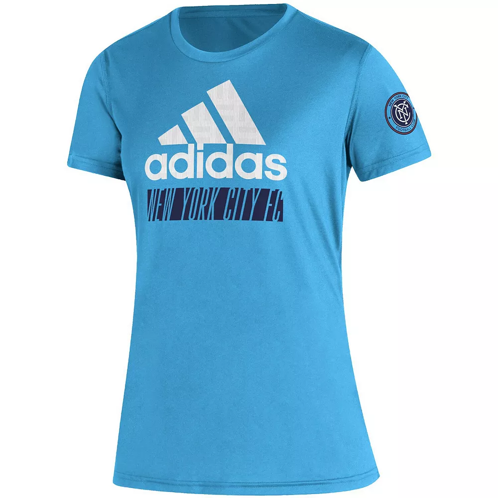 Women's adidas Sky Blue New York City FC Creator Vintage T-Shirt 3 Women's adidas Sky Blue New York City FC Creator Vintage T-Shirt - Image 3