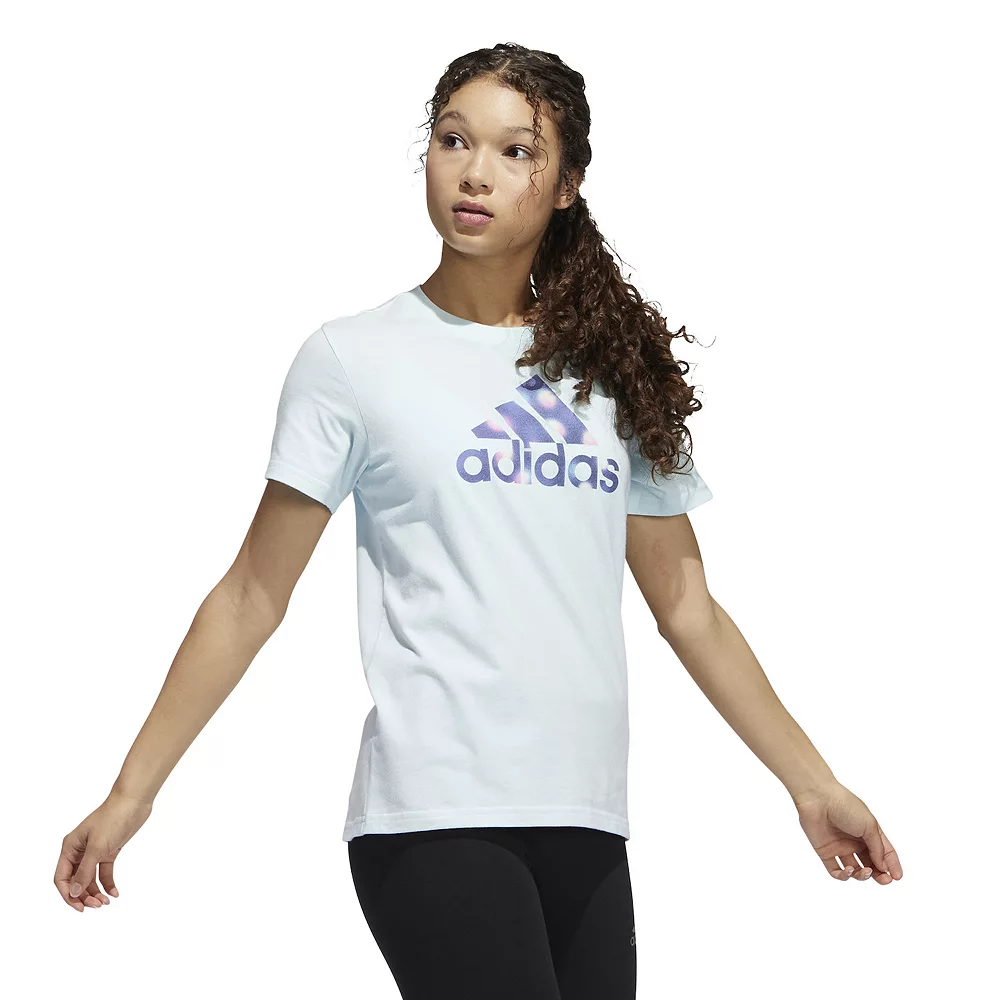 Women's adidas Winter Lights Badge of Sport Graphic Tee 3 Women's adidas Winter Lights Badge of Sport Graphic Tee - Image 3