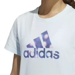 Women's adidas Winter Lights Badge of Sport Graphic Tee 10 Women's adidas Winter Lights Badge of Sport Graphic Tee -Adidas Clothing Shop 5709289 ALT3