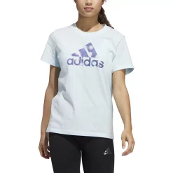 Women's adidas Winter Lights Badge of Sport Graphic Tee 11 Women's adidas Winter Lights Badge of Sport Graphic Tee -Adidas Clothing Shop 5709289 ALT4
