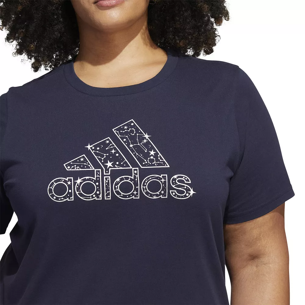 Plus Size adidas Celestial Badge Of Sport Graphic Tee 5 Plus Size adidas Celestial Badge Of Sport Graphic Tee - Image 5