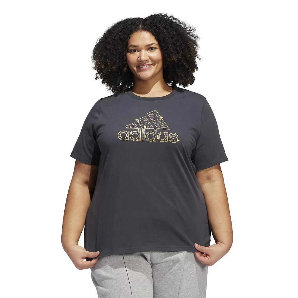 Plus Size adidas Celestial Badge Of Sport Graphic Tee 2 Plus Size adidas Celestial Badge Of Sport Graphic Tee - Image 2