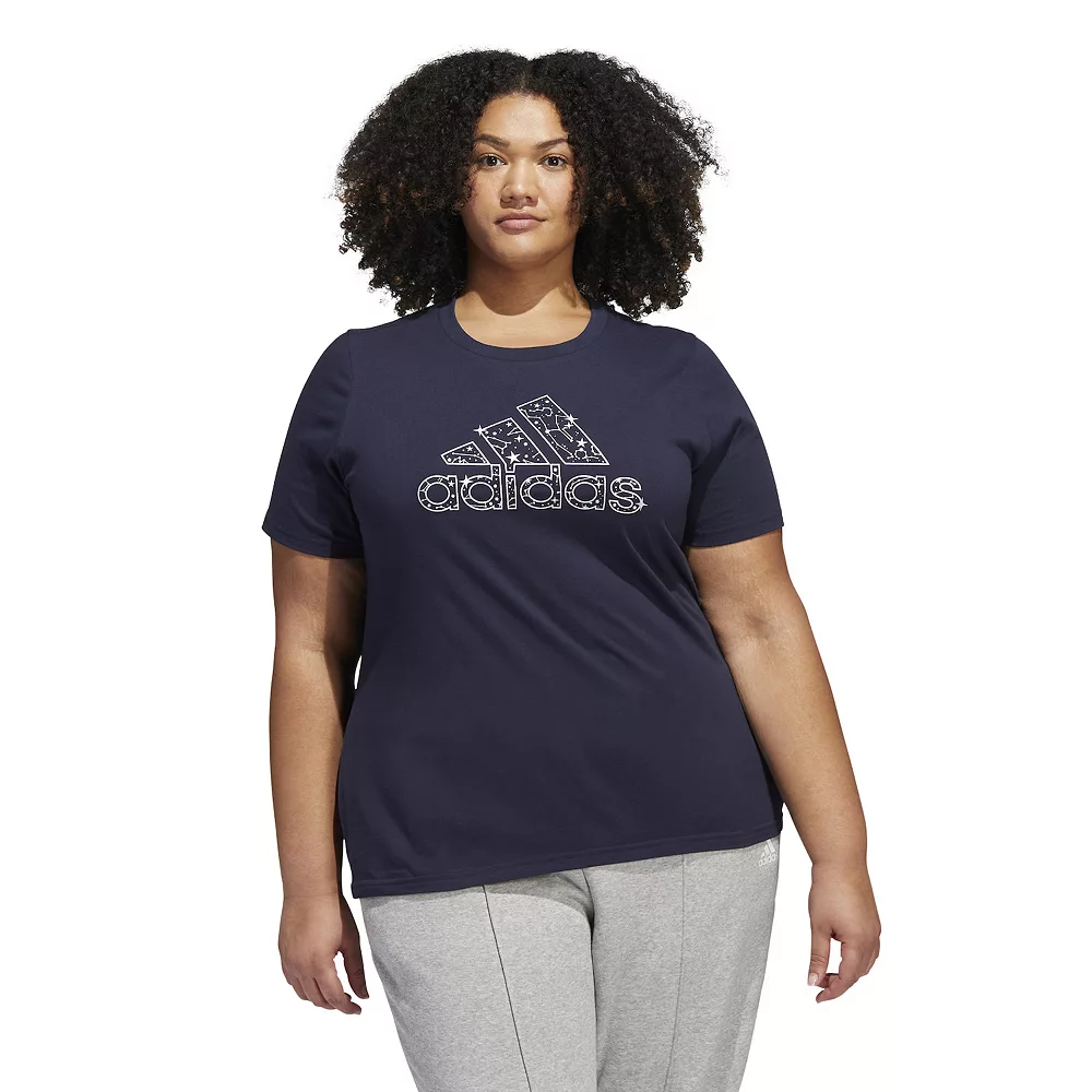 Plus Size adidas Celestial Badge Of Sport Graphic Tee 1 Plus Size adidas Celestial Badge Of Sport Graphic Tee