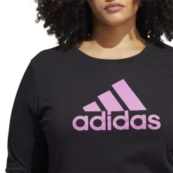 Plus Size adidas Basic Badge Of Sport Tee -Adidas Clothing Shop 5714100 ALT3