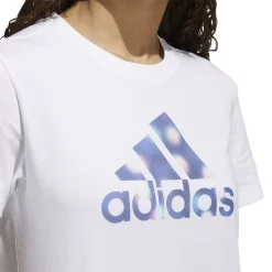 Women's adidas Winter Lights Badge of Sport Graphic Tee 10 Women's adidas Winter Lights Badge of Sport Graphic Tee -Adidas Clothing Shop 5720058 ALT3