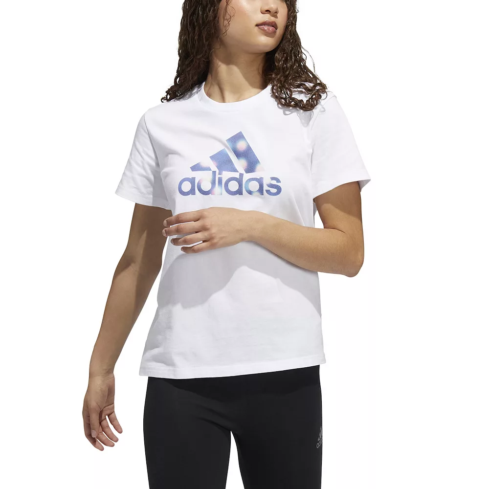 Women's adidas Winter Lights Badge of Sport Graphic Tee 5 Women's adidas Winter Lights Badge of Sport Graphic Tee - Image 5