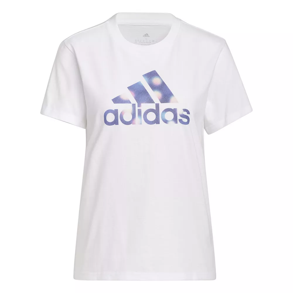 Women's adidas Winter Lights Badge of Sport Graphic Tee 6 Women's adidas Winter Lights Badge of Sport Graphic Tee - Image 6