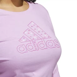 Plus Size adidas Mini Badge Of Sport Long Sleeve Graphic Tee -Adidas Clothing Shop 5721653 ALT3