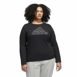Plus Size adidas Mini Badge Of Sport Long Sleeve Graphic Tee