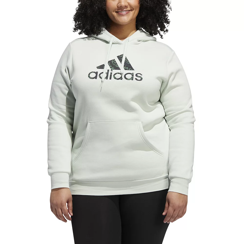 Plus Size adidas Leopard Metallic Badge Of Sport Fleece Graphic Hoodie 7 Plus Size adidas Leopard Metallic Badge Of Sport Fleece Graphic Hoodie - Image 7