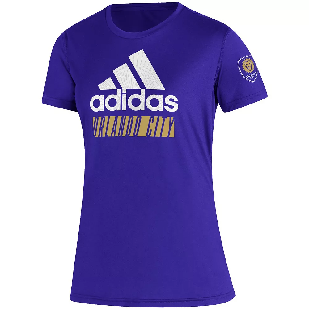 Women's adidas Purple Orlando City SC Creator Vintage T-Shirt 2 Women's adidas Purple Orlando City SC Creator Vintage T-Shirt - Image 2
