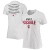 Women's adidas White Indiana Hoosiers More Is Possible T-Shirt