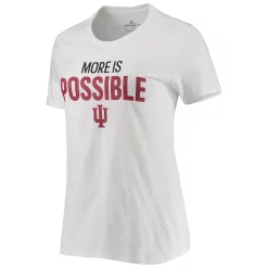 Women's adidas White Indiana Hoosiers More Is Possible T-Shirt -Adidas Clothing Shop 5768336 ALT2