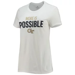 Women's adidas White Georgia Tech Yellow Jackets More Is Possible T-Shirt 5 Women's adidas White Georgia Tech Yellow Jackets More Is Possible T-Shirt -Adidas Clothing Shop 5768340 ALT2