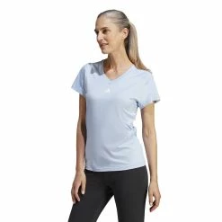 Women's adidas AEROREADY Train Essentials Minimal Tee 15 Women's adidas AEROREADY Train Essentials Minimal Tee -Adidas Clothing Shop 5770412 Blue Dawn